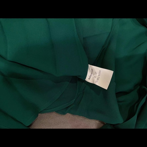 Reformation Evelyn Dress in Emerald *NEW* - Picture 7 of 7